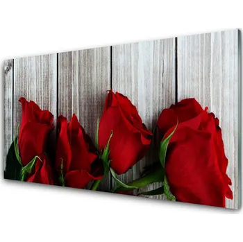 Obraz Obraz na skle Růže Květiny Rostlina 140x70 cm 2 Přívěsky