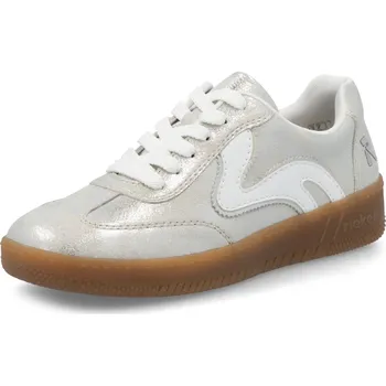 Dámské tenisky DÁMSKÉ TENISKY RIEKER M5512-41 STŘÍBRNÁ Barva: STŘÍBRNÁ, Velikost: 38