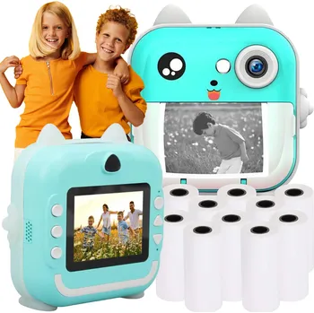 Digitální fotoaparát Fotoaparát GALAXIA MODRÝ Fotoaparát pro děti Drukuś 3.0 GALAXIA modrý