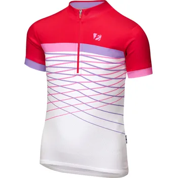 Cyklistické kalhoty Dětský cyklistický dres Etape Lucky Dětská velikost: 152-158 / Barva: bílá/růžová