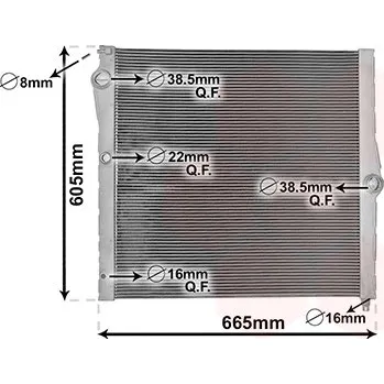 Chladič motoru Chladič, chlazení motoru VAN WEZEL 06012708