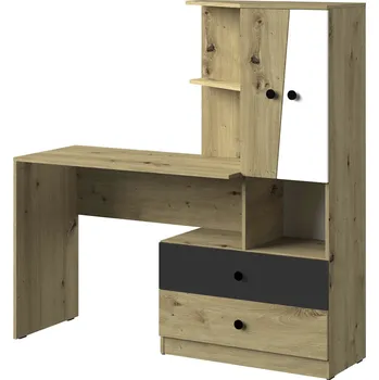 Psací stůl Domel Psací stůl s regálem Nero Zvolte dekor: Černý mat