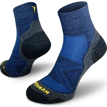 Pánské ponožky Northman Běžecké antibakteriální ponožky Run Merino PRO Mid Velikost: 39-41 Modré Profesionální Běžecké Merino Ponožky