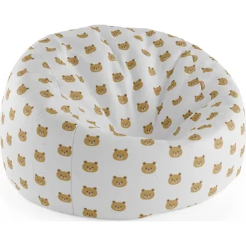 Sedací pytel Sablio Sedací vak Cocoon Medvídci na bílé - 115 x 75 cm x 45 cm