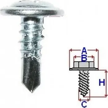 SAMOVRTACÍ ŠROUB UNIVERZÁLNÍ ZINEK 4,2X13 (100 KS) ROMIX