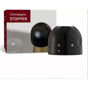 Zátka na víno a šampaňské STOPPER ST30 (Univerzální plastová zátka na láhve - černá )