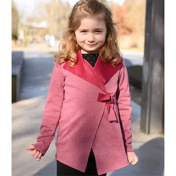 Dámský svetr tmavě růžový zavinovací kardigan z warmkeeperu