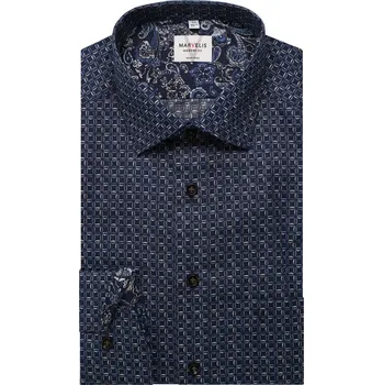 Pánská košile Marvelis Modern Fit pánská společenská košile 7248 64 28 Modrá 40