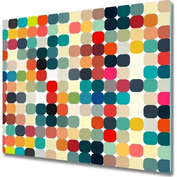 Kuchyňské prkénko Skleněná krájecí deska Geometrické pozadí 60x52 cm