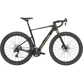 Silniční kolo CANNONDALE Gravel kolo CANNONDALE TOPSTONE CARBON LTD Di2, černo-zelený - 47 cm