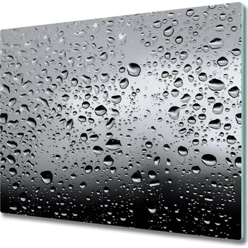 Kuchyňské prkénko Skleněná krájecí deska Kapky vody 60x52 cm