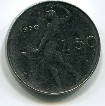 ITÁLIE. 50 lire 1970.