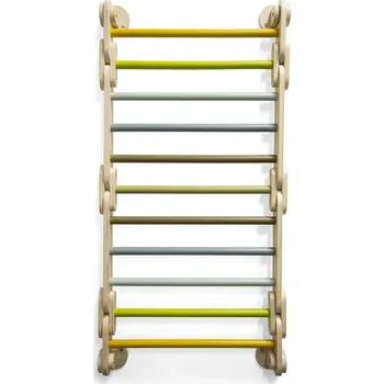 Dřevěná hračka Small Foot Montessori lezecí trojúhelník žebřiny 2 v 1 Adventure