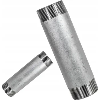 Vodovodní potrubí NÁTRUBEK TRUBKA POZINKOVANÁ DVA ZÁVITY 3/4 PALCE 100MM