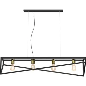 Svítidlo Černo-zlaté závěsné svítidlo GOTE IV ve stylu loft