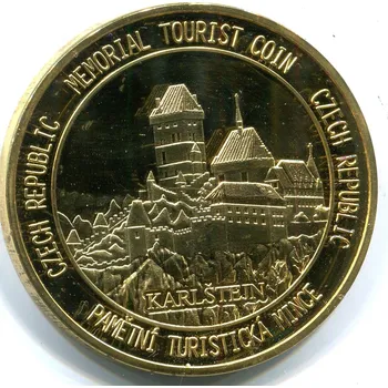 KARLŠTEJN - PRAHA. Pamětní turistický žeton.
