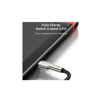Počítačové příslušenství Baseus Cafule Series nabíjecí/datový kabel USB-C samec na USB-C samec s kovovými koncovkami 100W 1m, černá