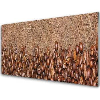 Obraz Obraz na skle Káva Zrnka Kuchyně 100x50 cm 2 Přívěsky