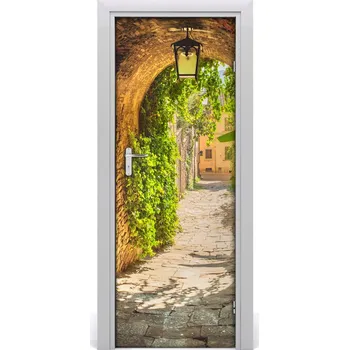 Fototapeta Fototapeta samolepící na dveře italské uličky 85x205 cm