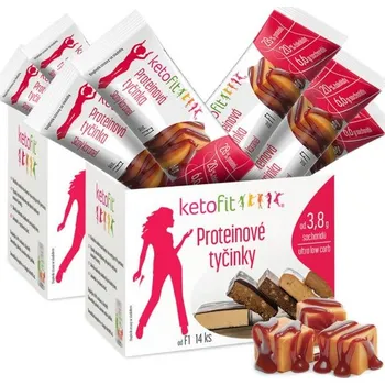 Keto dieta MEGAPACK proteinových tyčinek Slaný karamel 60 g, 28 ks