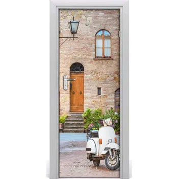 Fototapeta Fototapeta samolepící na dveře italské uličky 85x205 cm