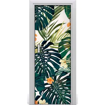 Fototapeta Samolepící fototapeta na dveře havajský vzor 75x205 cm