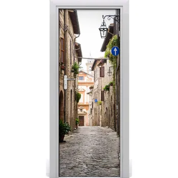 Fototapeta Fototapeta samolepící na dveře italské uličky 85x205 cm
