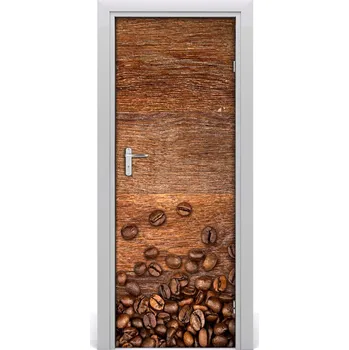 Fototapeta Samolepící fototapeta na dveře zrnka kávy 95x205 cm