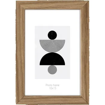 Rám na obraz Fotorámeček 10 x 15 hnědý KYOTO