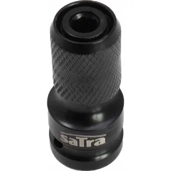Gola hlavice Rázový adaptér s aretací 1/2" na bity 1/4" - SATRA