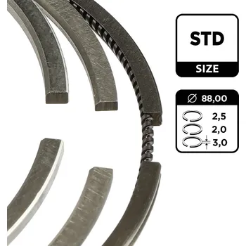 Píst motoru Sada pístních kroužků ET ENGINETEAM R1001000