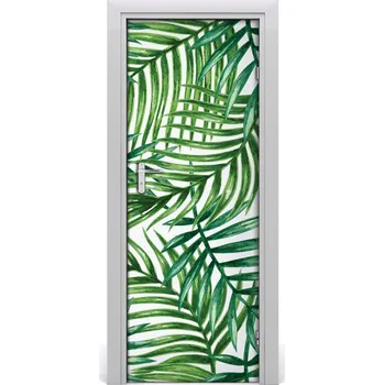 Fototapeta Samolepící fototapeta na dveře listy palmy 95x205 cm