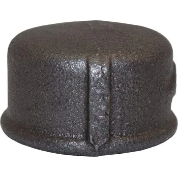 Instalatérský materiál GEBO Víčko černé č.300 F hladké 5/4", 301-7S