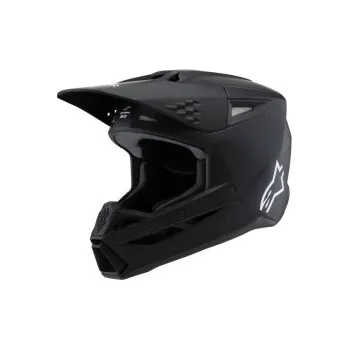 Helma na motorku Dětská Mx Helma Alpinestars SM3 Youth Solid Helmet Black Matte, Velikost YL (52-53cm)