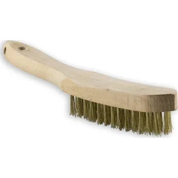 Drátěný kartáč Kartáč ruč. dřev. MAGG mosazný 4-řadý