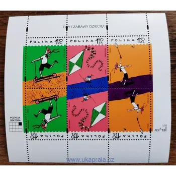 Poštovní známka POLSKO ** aršík Bl 149, Mezinárodní den dětí, r. 2002