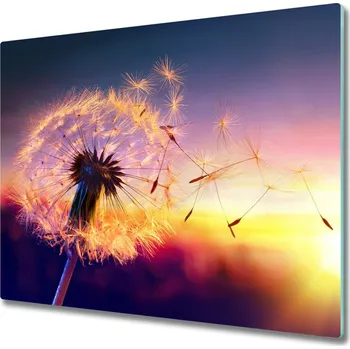 Kuchyňské prkénko Skleněná krájecí deska pampeliška 60x52 cm