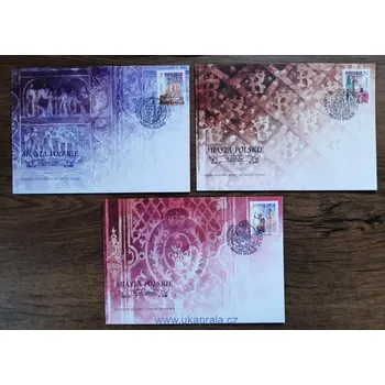 Sběratelství POLSKO FDC 3955/7 města, r. 2002