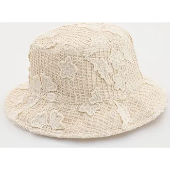 Čepice Reserved - Ažurový klobouk typu bucket - tělová - 739CO-02X - 739CO-02X-S