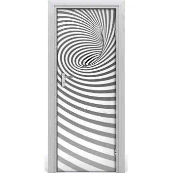 Fototapeta Samolepící fototapeta na dveře Spirála v pásky 75x205 cm