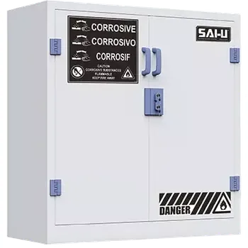CHPP 114, bezpečnostní skříň na kyseliny a louhy, 1120x1090x460 mm, bílá