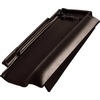 Střešní krytina BRAMAC Rubín 13 Krajní taška pravá Tmavě hnědá Glazura