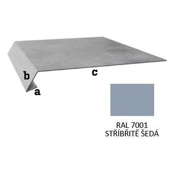 BLIX TPO Atiková okapnice norm r.š. 333 Stříbřitě šedá RAL 7001