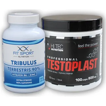 Anabolizér Tribulus 90% + B6 + Zinc 100 kapslí + Testoplast 800mg 100 kapslí