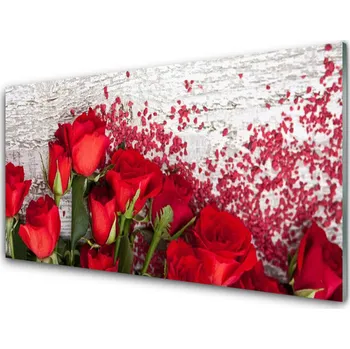 Obraz Obraz na skle Růže Květiny Rostlina 140x70 cm 4 Přívěsky