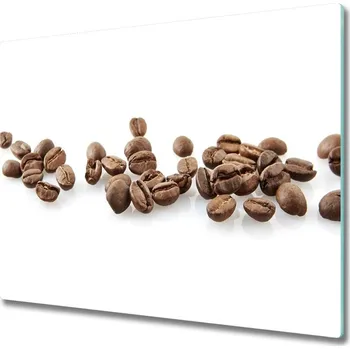 Kuchyňské prkénko Skleněná krájecí deska Zrnková káva 60x52 cm