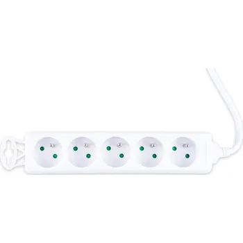 Napájecí kabel MASIPRO Kabel prodlužovací 1,5m / 5 zásuvek