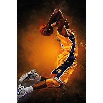 Plakát Plakát, Obraz - Splatter Basketball Player