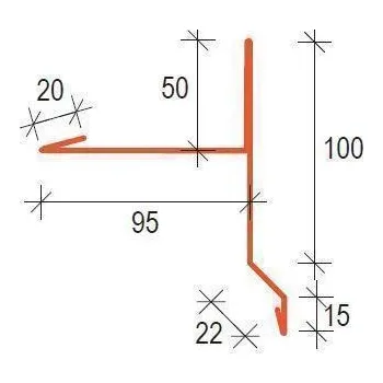 SATJAM Klempířské doplňky AluMat Stuc ZLS závětrná lišta spodní RAL 7016 černá antracit