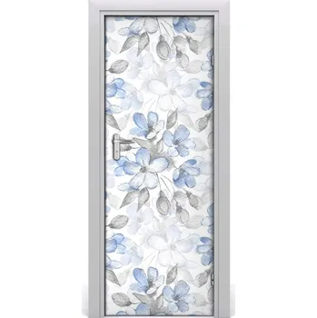 Fototapeta Samolepící fototapeta na dveře květinový vzor 85x205 cm